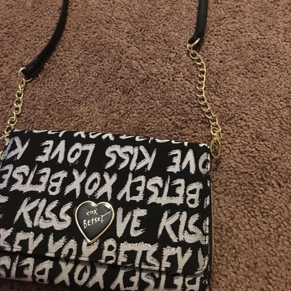 New Betsey Johnson clutch style purse